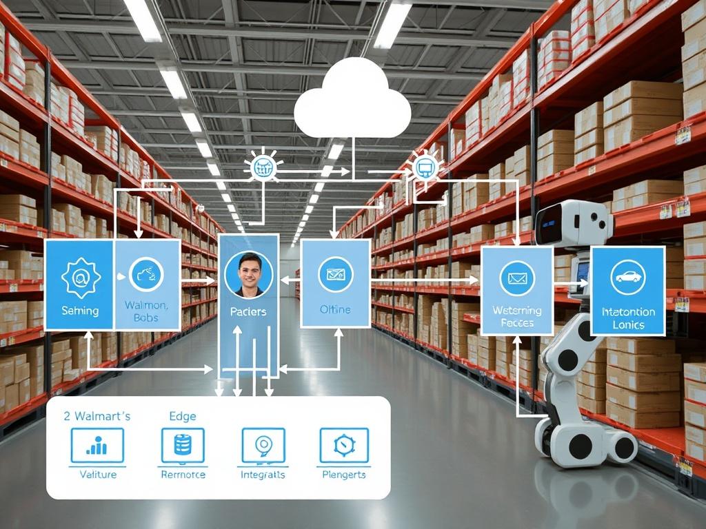 Case Study: Walmart’s Inventory Bots. System architecture: edge, cloud and integration points Case Study: Walmart’s Inventory Bots. System architecture: edge, cloud and integration points